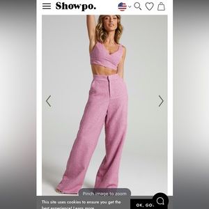 Two piece Pink Pant Set